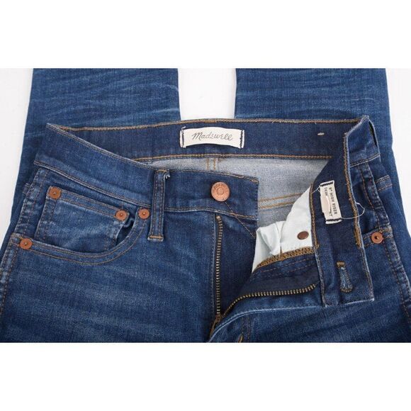 Madewell Womens 9" High Riser Skinny Skinny Jeans waist Sz 24 Blue Denim - Picture 9 of 9